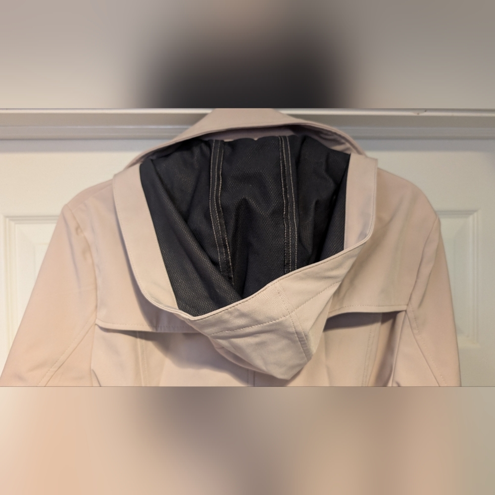 Andrew Marc New York Women's Soft Shell Hooded Trench Coat Size Large Thistle - Picture 9 of 16